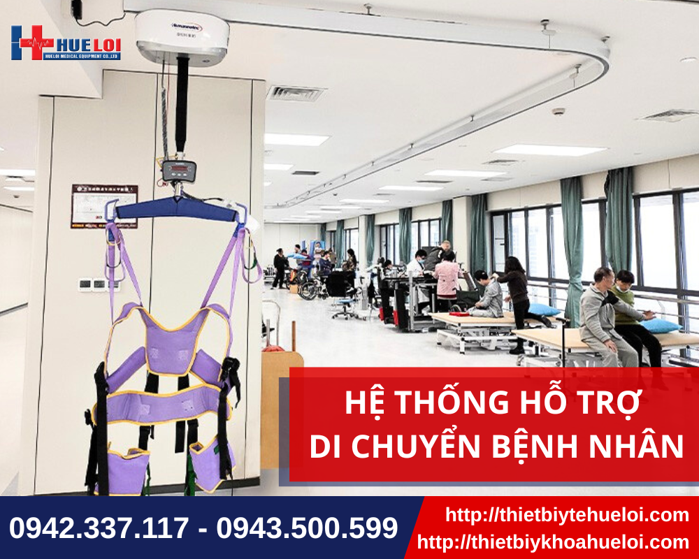 Hệ thống hỗ trợ di chuyển bệnh nhân treo trần