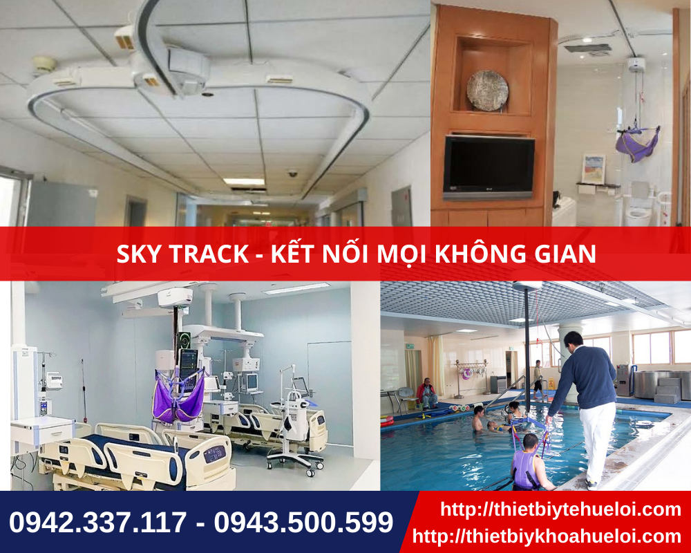 Hệ thống di chuyển bệnh nhân treo trần không giới hạn không gian thi công