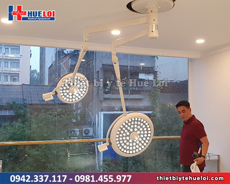 bàn giao đèn led treo trần 2 nhánh