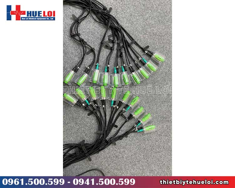 hai bộ cốc điện châm máy điện châm không kim kết hợp giác hút