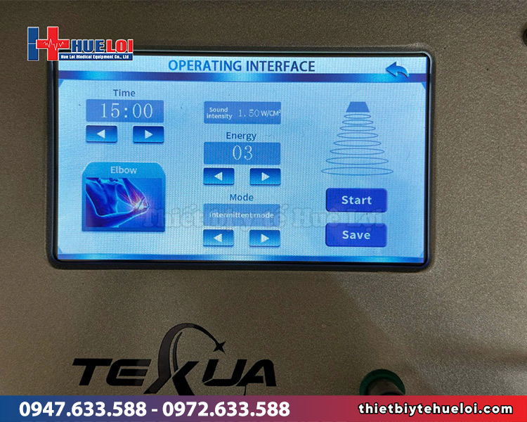 màn hình máy siêu âm trị liệu 