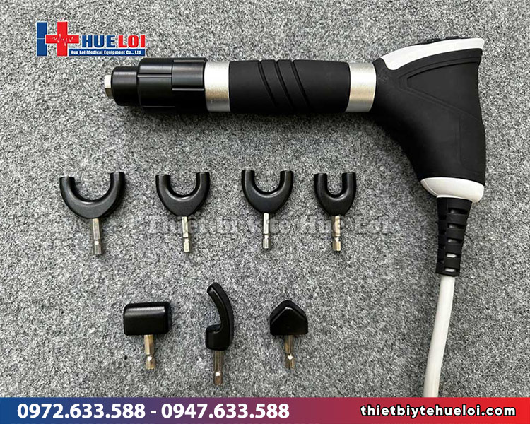 máy xung kích nhiều đầu điều trị