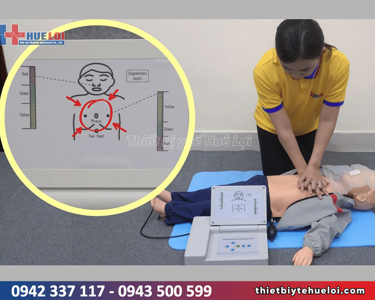 mô hình thực hành hô hấp nhân tạo cao cấp cho trẻ em