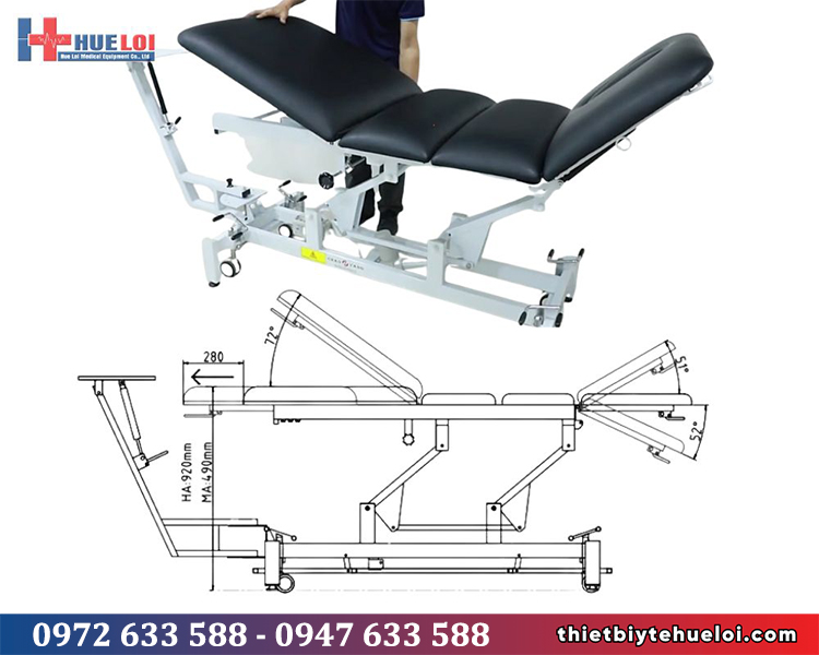 máy kéo giãn cột sống bằng điện chính hãng