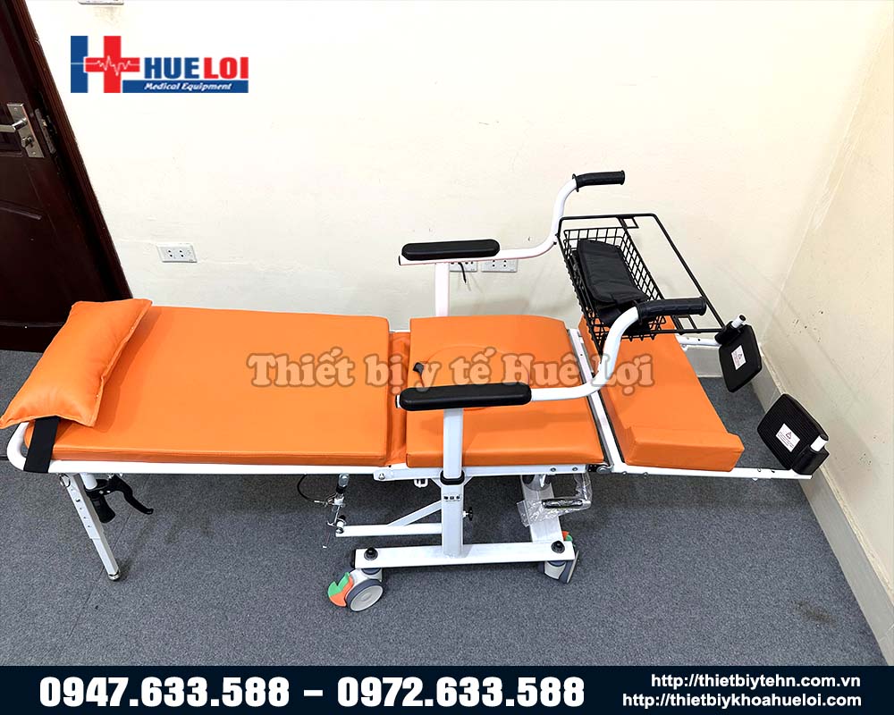 xe lăn ngả thành giường nằm nâng hạ